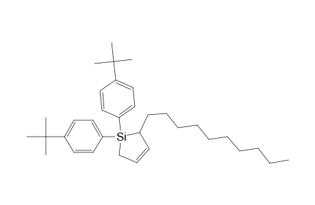 1,1-bis(4-tert-butylphenyl)-2-decyl-1-silacyclo-3-pentene