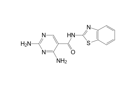 2,4-Diamino-N-(benzothiazol-2-yl)pyrimidine-5-carboxamide