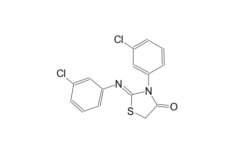 (2Z)-3-(3-chlorophenyl)-2-[(3-chlorophenyl)imino]-1,3-thiazolidin-4-one