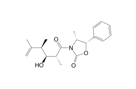 2-Oxazolidinone, 3-(3-hydroxy-2,4,5-trimethyl-1-oxo-5-hexenyl)-4-methyl-5-phenyl-, [4R-[3(2R*,3S*,4R*),4.alpha.,5.alpha.]]-