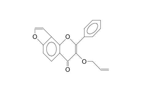 3-Allyloxy-2-phenyl-4H-furo(2,3-H)chromen-4-one