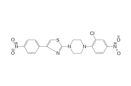 piperazine, 1-(2-chloro-4-nitrophenyl)-4-[4-(4-nitrophenyl)-2-thiazolyl]-