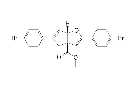 (3aR,6aS)-methyl 2,5-bis(4-bromophenyl)-4,6a-dihydro-3aH-cyclopenta[b]furan-3a-carboxylate