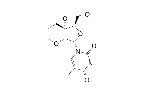 (1R,6R,7R,9S)-6-HYDROXY-7-HYDROXYMETHYL-9-(THYMIN-1-YL)-2,8-DIOXABICYCLO-[4.3.0]-NONANE