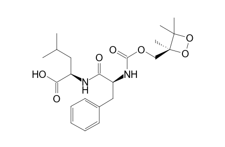 N-(3,4,4-trimethyl-1,2-dioxethane-3-ylmethoxycarbonyl)-L-phenylalanyl-L-leucine