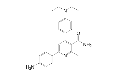 6-(4-Aminophenyl)-3-carbamoyl-4-[4-(diethylamino)phenyl]-2-methylpyridine