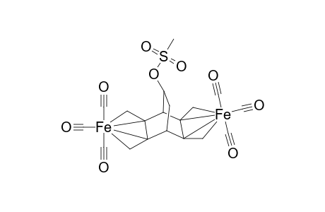 trans-.mu.-[(1RS,2SR,4SR,5SR,6RS,7RS,8SR)-C,5,6,C-.eta.:C,7,8,C-.eta.-(5,6,7,8-Tetramethylidenebicyclo[2.2.2]oct-2-yl methanesulfonate)]bis(tricarbonyliron)