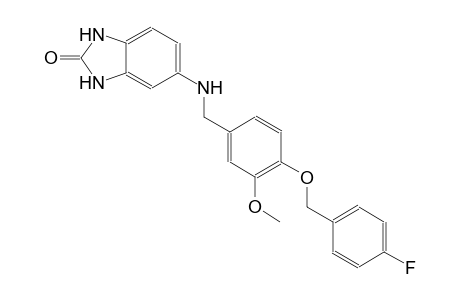 5-({4-[(4-fluorobenzyl)oxy]-3-methoxybenzyl}amino)-1,3-dihydro-2H-benzimidazol-2-one