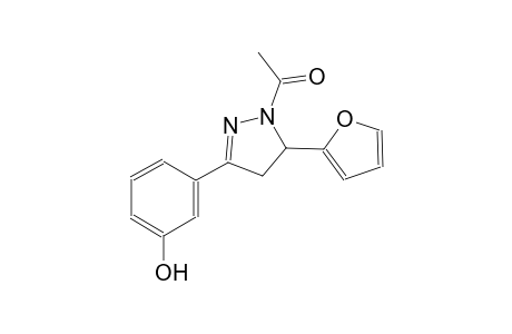 phenol, 3-[1-acetyl-5-(2-furanyl)-4,5-dihydro-1H-pyrazol-3-yl]-
