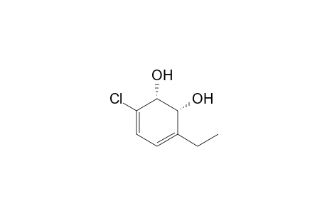 cis-(1R,2R)-1,2-Dihydroxy-3-ethyl-6-chlorocyclohexa-3,5-diene