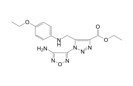 1H-[1,2,3]Triazole-4-carboxylic acid, 1-(4-aminofurazan-3-yl)-5-[(4-ethoxyphenylamino)methyl]-, ethyl ester