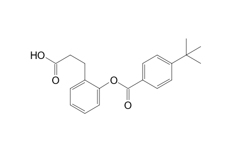 o-hydroxyhydrocinnamic acid, p-tert-butylbenzoate (ester)