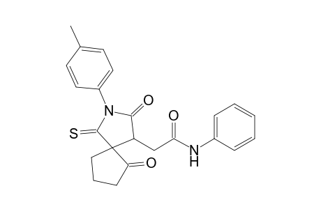 (4RS,5RS)-2-(p-Methylphenyl)-3,6-dioxo-N-phenyl-1-thioxo-2-azaspiro[4.4]nonane-4-acetamide
