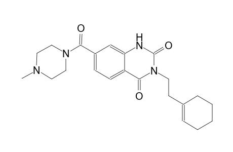 3-[2-(1-cyclohexen-1-yl)ethyl]-7-[(4-methyl-1-piperazinyl)carbonyl]-2,4(1H,3H)-quinazolinedione