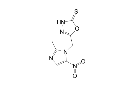 5-[(2-Methyl-5-nitro-1H-imidazol-1-yl)methyl]-1,3,4-oxadiazole-2(3H)-thione