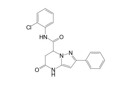 N-(2-Chlorophenyl)-5-oxo-2-phenyl-4,5,6,7-tetrahydropyrazolo[1,5-a]pyrimidine-7-carboxamide