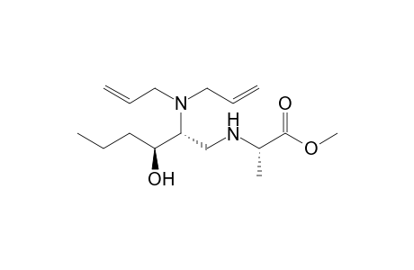 (2S)-2-[[(2R,3S)-2-(diallylamino)-3-hydroxy-hexyl]amino]propionic acid methyl ester