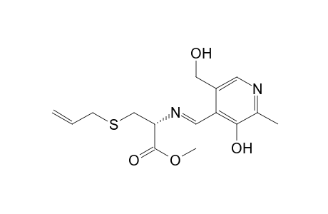 L-Cysteine, N-[[3-hydroxy-5-(hydroxymethyl)-2-methyl-4-pyridinyl]methylene]-S-2-propenyl-, methyl ester