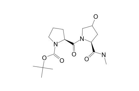 (2S,4R)-N-[(2S)-N-(TERT.-BUTOXYCARBONYL)-PROLYL]-4-HYDROXYPROLINE-METHYLAMIDE