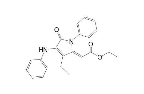 (Z)-5-(Ethoxycarbonylmethylidene)-4-ethyl-1-phenyl-3-phenylamino-2,5-dihydropyrrol-2-one
