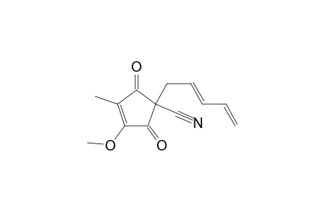 1-cyano-3-methoxy-4-methyl-1-(2,4-pentadienyl)-3-cyclopentene-2,5-dione