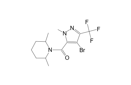 1-{[4-bromo-1-methyl-3-(trifluoromethyl)-1H-pyrazol-5-yl]carbonyl}-2,6-dimethylpiperidine
