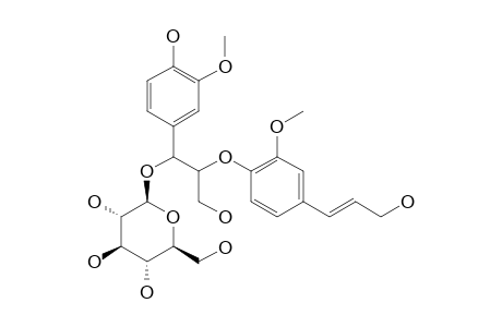 3-HYDROXY-1-(4-HYDROXY-3-METHOXYPHENYL)-2-[4-[3-HYDROXY-1-(E)-PROPENY]-2-METHOXYPHENOXY]-PROPYL-BETA-D-GLUCOPYRANOSIDE