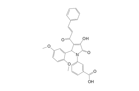 Benzoic acid, 3-[2-(2,5-dimethoxyphenyl)-2,5-dihydro-4-hydroxy-5-oxo-3-[1-oxo-3-phenyl-2-propenyl]-1H-pyrrol-1-yl]-