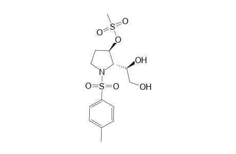 (2S,3R,2'R)-N-Tosyl-2-(1',2'-dihydroxyethyl)-3-mesyloxypyrrolidine