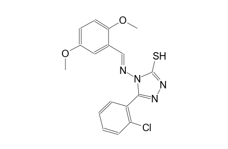 5-(2-chlorophenyl)-4-{[(E)-(2,5-dimethoxyphenyl)methylidene]amino}-4H-1,2,4-triazol-3-yl hydrosulfide