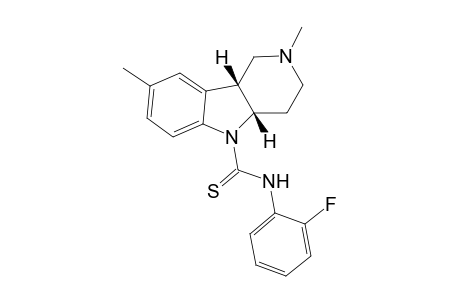 Pyrido[4,3-b]indole, 1,2,3,4,4a,9b-hexahydro-5-(2-fluorophenylamino)thiocarbonyl-2,8-dimethyl-