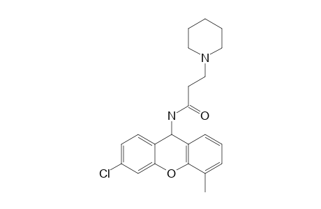 N-(3-chloro-5-methyl-9H-xanthen-9-yl)-3-piperidino-propionamide