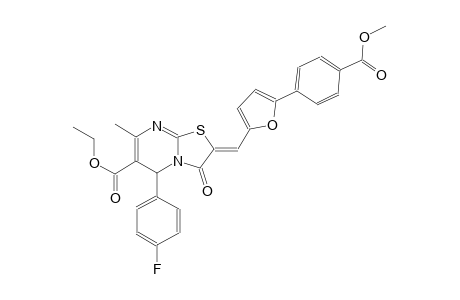 ethyl (2Z)-5-(4-fluorophenyl)-2-({5-[4-(methoxycarbonyl)phenyl]-2-furyl}methylene)-7-methyl-3-oxo-2,3-dihydro-5H-[1,3]thiazolo[3,2-a]pyrimidine-6-carboxylate