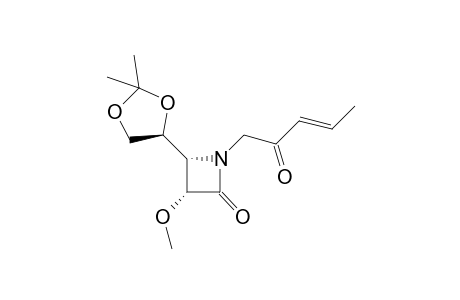 (3R,4S)-4-[(4S)-2,2-dimethyl-1,3-dioxolan-4-yl]-1-[(E)-2-ketopent-3-enyl]-3-methoxy-azetidin-2-one