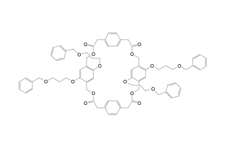 2,5-Bis(benzyloxypropyl)-1,4-xylylene-1,4-phenylene diacetate dimeric cyclophane
