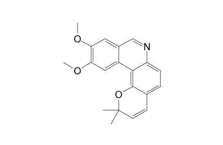 10,11-DIMETHOXY-2,2-DIMETHYL-2H-PYRANO-[2,3-A]-PHENANTHRIDINE
