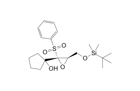 1-[(2S,3R)-2-(benzenesulfonyl)-3-[[tert-butyl(dimethyl)silyl]oxymethyl]-2-oxiranyl]-1-cyclopentanol