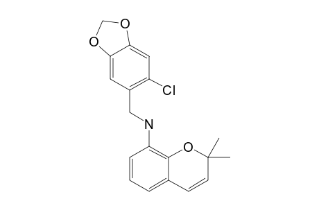 N-(2-CHLORO-4,5-METHYLENEDIOXYBENZYL)-2,2-DIMETHYL-8-CHROMENYLAMINE