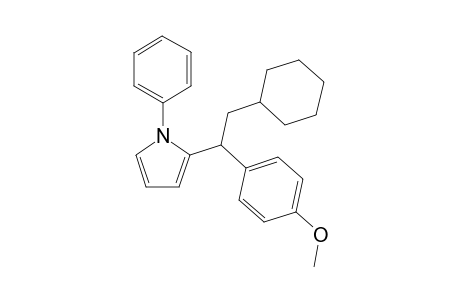 2-(2-cyclohexyl-1-(4-methoxyphenyl)ethyl)-1-phenyl-1H-pyrrole