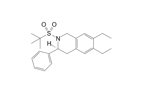 (3S)-2-(tert-Butanesulfonyl)-6,7-diethyl-3-phenyl-1,2,3,4-tetrahydroisoquinoline