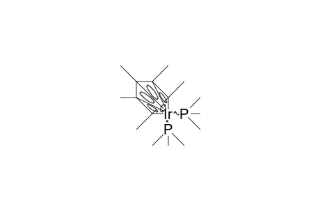 /.eta.-5/-Pentamethyl-cyclopentadienyl-bis(trimethylphosphino) iridium