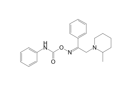 2-(2'-Methylpiperidino)-1-phenyl-O-(phenylcarbamoyl)-ethanone - oxime