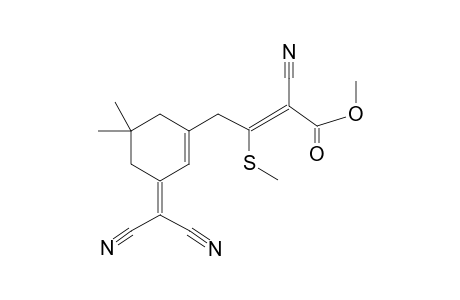 methyl (Z)-2-cyano-4-[3-(dicyanomethylidene)-5,5-dimethyl-1-cyclohexenyl]-3-methylsulfanylbut-2-enoate