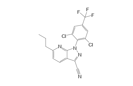 1-(2,6-Dichloro-4-(trifluoromethyl)phenyl)-6-propyl-1H-pyrazolo[3,4-b]pyridine-3-carbonitrile