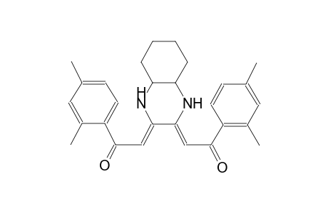 (2Z,2'Z)-2,2'-(octahydroquinoxaline-2,3-diylidene)bis(1-(2,4-dimethylphenyl)ethanone)