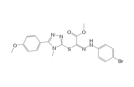 methyl (2E)-[(4-bromophenyl)hydrazono]{[5-(4-methoxyphenyl)-4-methyl-4H-1,2,4-triazol-3-yl]sulfanyl}ethanoate