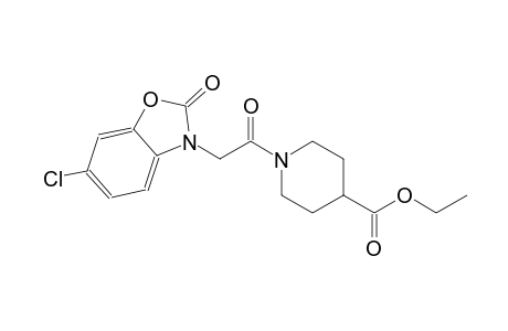 4-piperidinecarboxylic acid, 1-[(6-chloro-2-oxo-3(2H)-benzoxazolyl)acetyl]-, ethyl ester