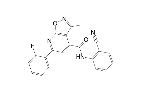 isoxazolo[5,4-b]pyridine-4-carboxamide, N-(2-cyanophenyl)-6-(2-fluorophenyl)-3-methyl-
