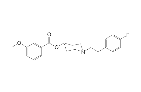 1-[2-(4-Fluorophenyl)ethyl]piperidin-4-yl-3-methoxy benzoate