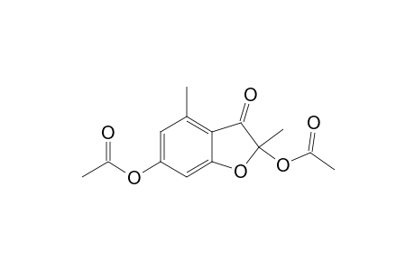 2,6-DIACETOXY-2,4-DIMETHYL-3-(2H)-BENZOFURANONE
